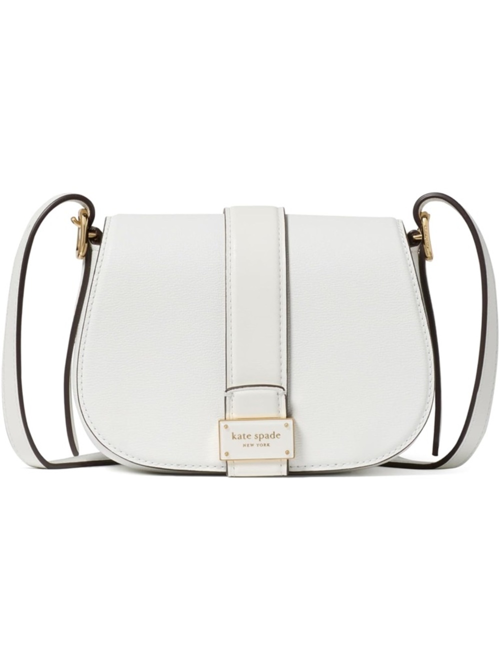 NWT—kate spade new york Women's Nouveau Textured Leather Mini Saddle Crossbody